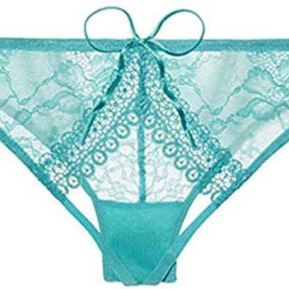 Victorias Secrets Very Sexy Light Blue Lace Cheekini Panty - Picture 1 of 1